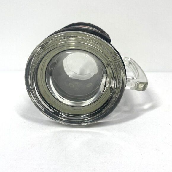 Vintage Label Budweiser 12 oz Glass Beer Mug Wrapped in Real Leather Patina EUC - Picture 6 of 6